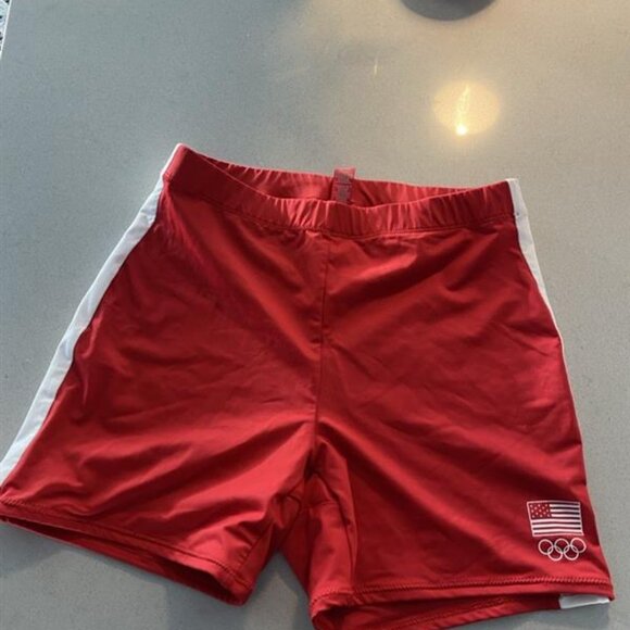 SKIMS FOR TEAM USA - SIGNATURE SWIM OLYMPIC MID WAIST SHORT - Picture 6 of 6